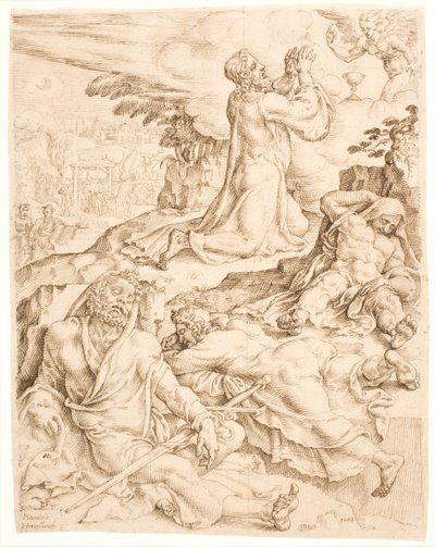 Cristo no Monte das Oliveiras de Maarten van Heemskerck