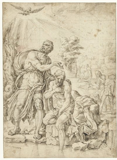Batismo de Cristo de Maarten van Heemskerck