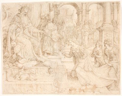 Ester diante de Assuero de Maarten van Heemskerck