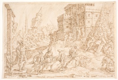 O rei de Aj está enterrado de Maarten van Heemskerck