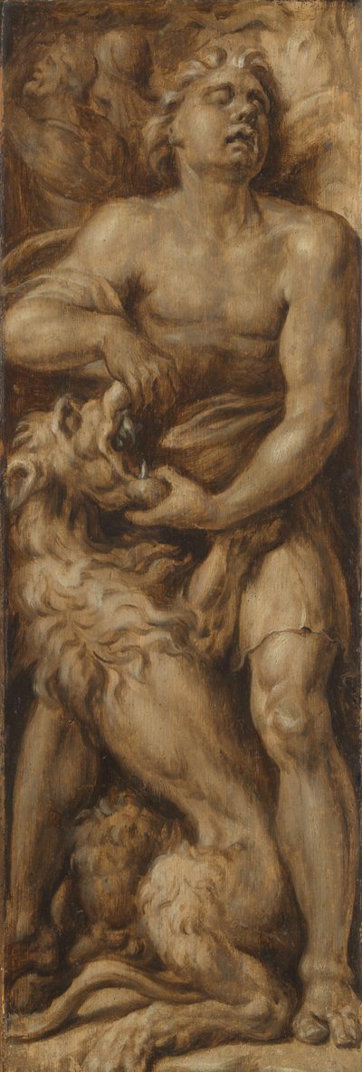 Sansão que empresta o Leão de Maarten van Heemskerck