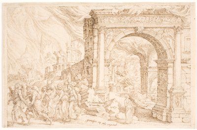 A destruição de Sodoma de Maarten van Heemskerck