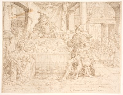 A Queda de Hamã de Maarten van Heemskerck