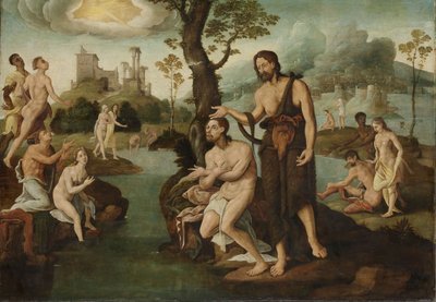 O batismo de Cristo de Maarten van Heemskerk