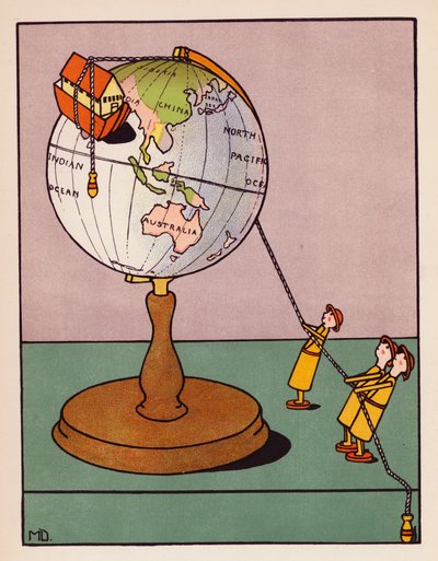 " "Consegui!", gritou Jafé, "fiz um plano! " (litografia a cores) de Mabel Dearmer