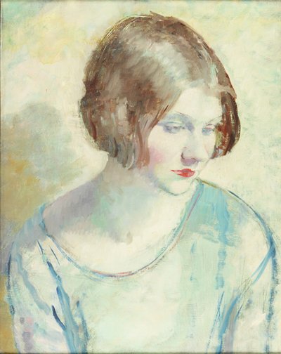 Helen (óleo e lápis sobre tela) de Mabel Greenberg