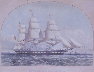 Navio Clipper "Royal Family of London" (Família Real de Londres) de Macdonald & Co. Maclure