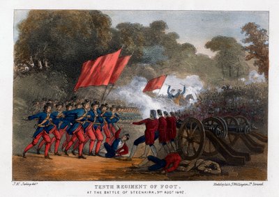 Décimo Regimento de Pé, na Batalha de Steenkerque, 3 de Agosto de 1692 de Madeley