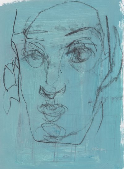 Sketchbook 5, 2024 (tinta de têmpera, carvão, lápis sobre papel) de Madgalena Morey