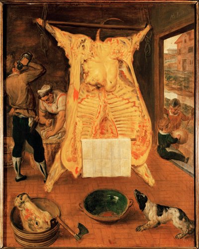 Bois no Talho (pintura sobre madeira de carvalho) de Maerten van Cleve