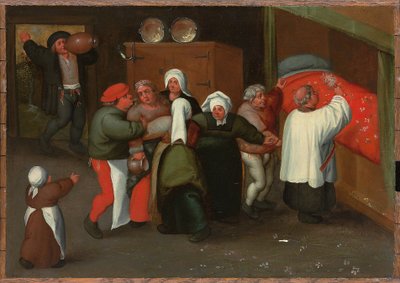 A Bênção do Casamento de Maerten van Cleve