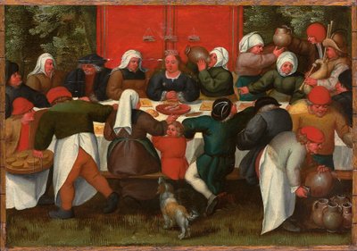 O banquete de casamento de Maerten van Cleve