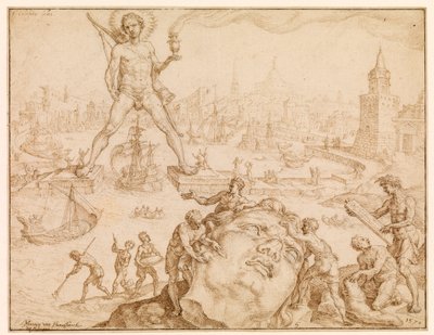 Colosso de Rodes, 1570 de Maerten van Heemskerck