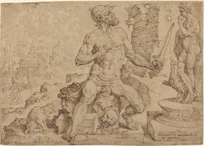 Simeão, o Patriarca de Maerten van Heemskerck
