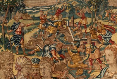 História de Gideon, finais do século XVI (seda e lã) de Maerten van Heemskerck