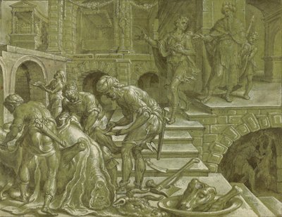 A parábola do rei que preparou um casamento de Maerten van Heemskerck