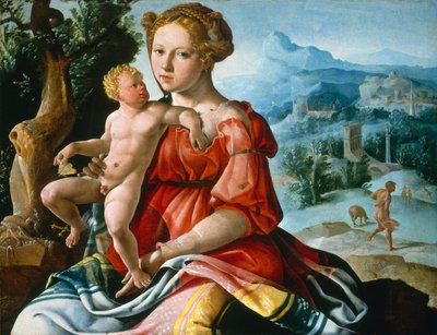 O descanso na fuga para o Egito de Maerten van Heemskerck