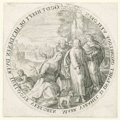 Cristo e a Mulher Cananéia de Magdalena van de Passe