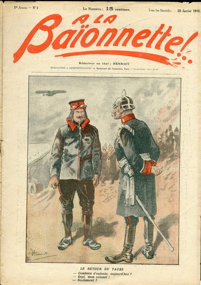 Capa de "La Baionnette", Satirical en Colours de Henri Maigrot