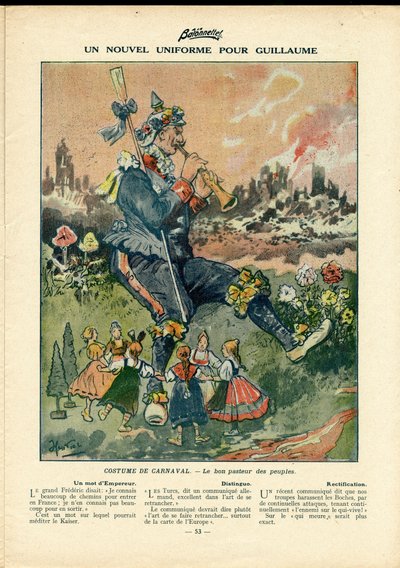 La Baionnette, sátira colorida de Henri Maigrot