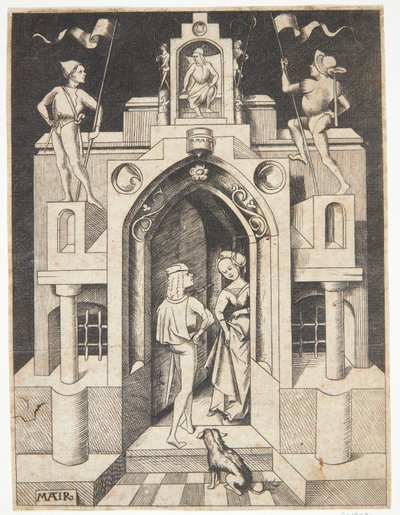 Dinamarquês: Bem-vindo a uma porta de Mair von Landshut
