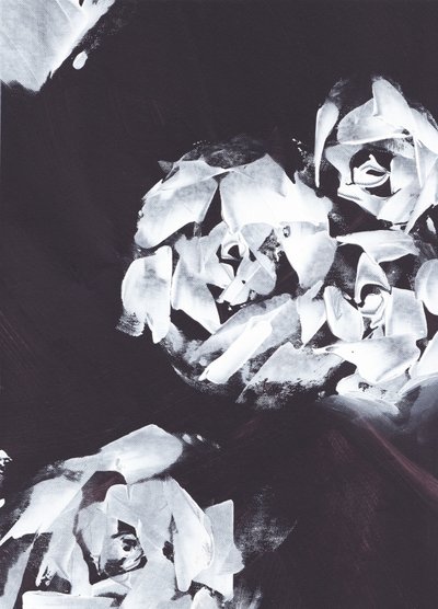 Abstrato floral branco de Maira Ribena