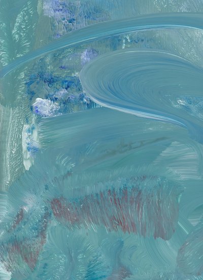 Abstrato em azul fluido de Maira Ribena