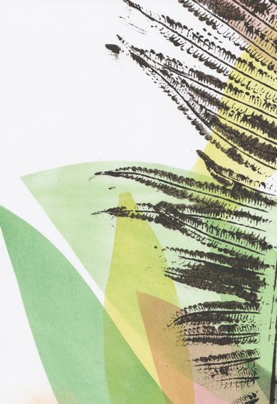 Folhas abstratas vibrantes de Maira Ribena