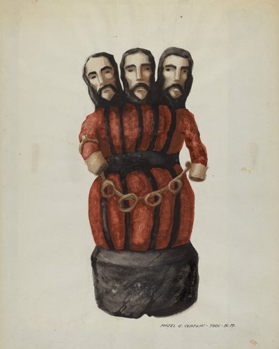 Bulto: Santíssima Trindade, c. 1937. de Majel G. Claflin