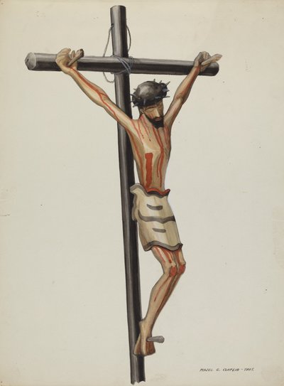 Bulto, Crucifixo, c. 1937. de Majel G. Claflin