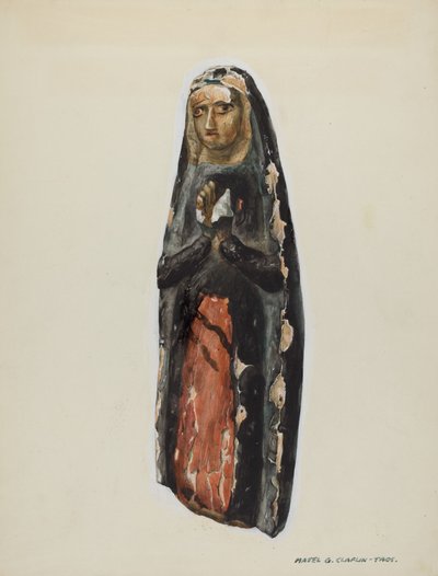 Bulto Virgin, c. 1939. de Majel G. Claflin