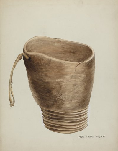 Fonte de água benta, 19351942. de Majel G. Claflin