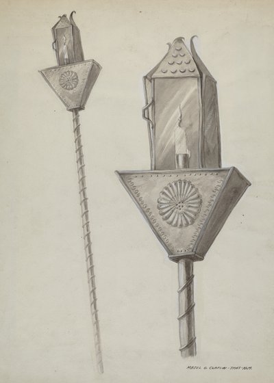 Lanterna Processional Penitente, c. 1937. de Majel G. Claflin