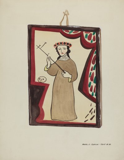 Retábulo-Santa Rita, c. 1937. de Majel G. Claflin