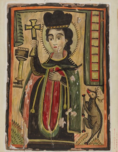 Retablo - St. Procopius, 19351942. de Majel G. Claflin