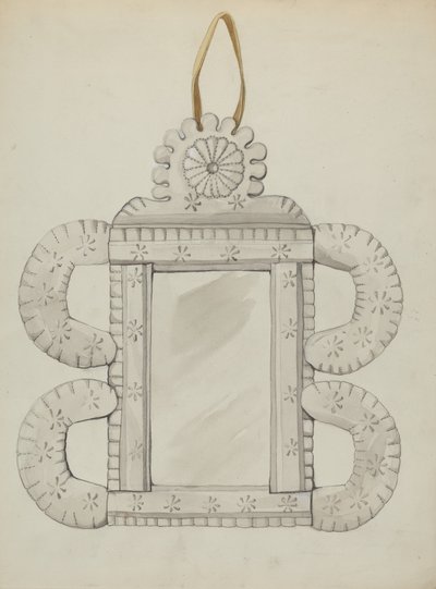 Moldura de Espelho de Lata, c. 1936. de Majel G. Claflin