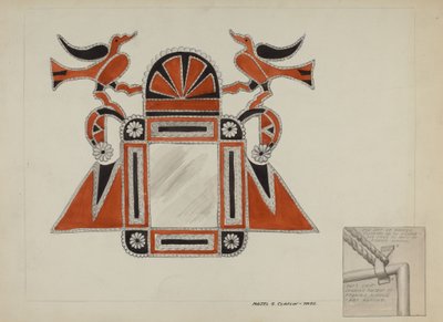 Moldura de Espelho de Lata, c. 1937. de Majel G. Claflin