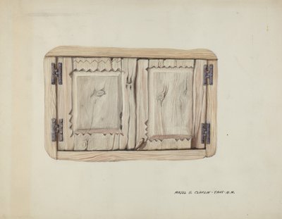 Duas Portas de Parede, c. 1937. de Majel G. Claflin