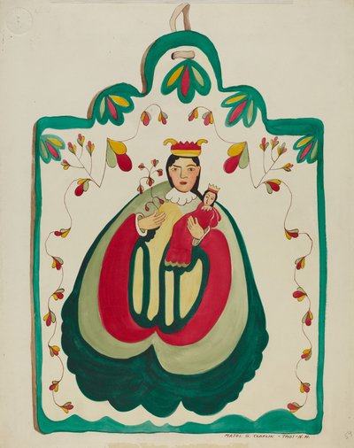 Wooden Retablo, San Antonio, c. 1937. de Majel G. Claflin