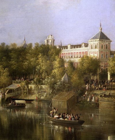 O Guadalquivir, pormenor, cais e Palácio de San Telmo em Sevilha de Manuel Barron