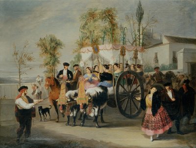 Uma Procissão (óleo sobre tela) de Manuel Cabral y Aguado Bejarano