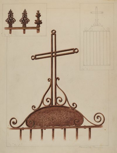 Cross, c. 1937. de Manuel G. Runyan