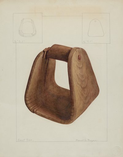 Estribo de sela, c. 1938. de Manuel G. Runyan