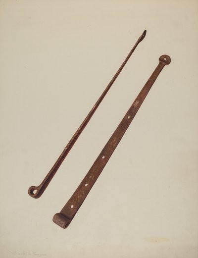 Dobradiças de correia, c. 1939. de Manuel G. Runyan