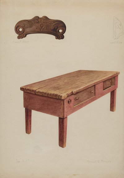 Banco do Alfaiate, c. 1938. de Manuel G. Runyan