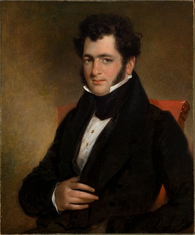 Retrato de um Cavalheiro 1840 (Óleo sobre tela) de Manuel Joachim de Franca