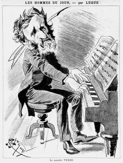 Desenho animado de Verdi - por Luque de Manuel Luque
