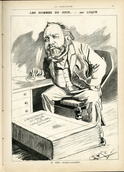 Ilustração de Manuel Luque (1854-1919) em La Caricature (1880) de Manuel Luque
