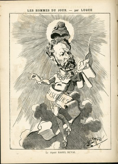 Ilustração de Manuel Luque (1854-1919) em La Caricature (1880) de Manuel Luque