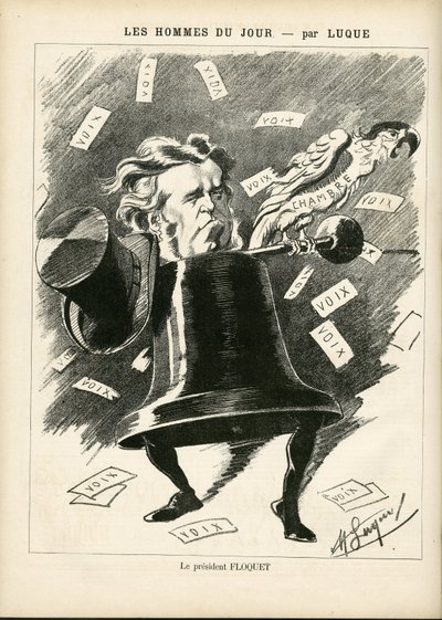 Ilustração de Manuel Luque (1854-1919) para a Capa de La Caricature (1880) de Manuel Luque